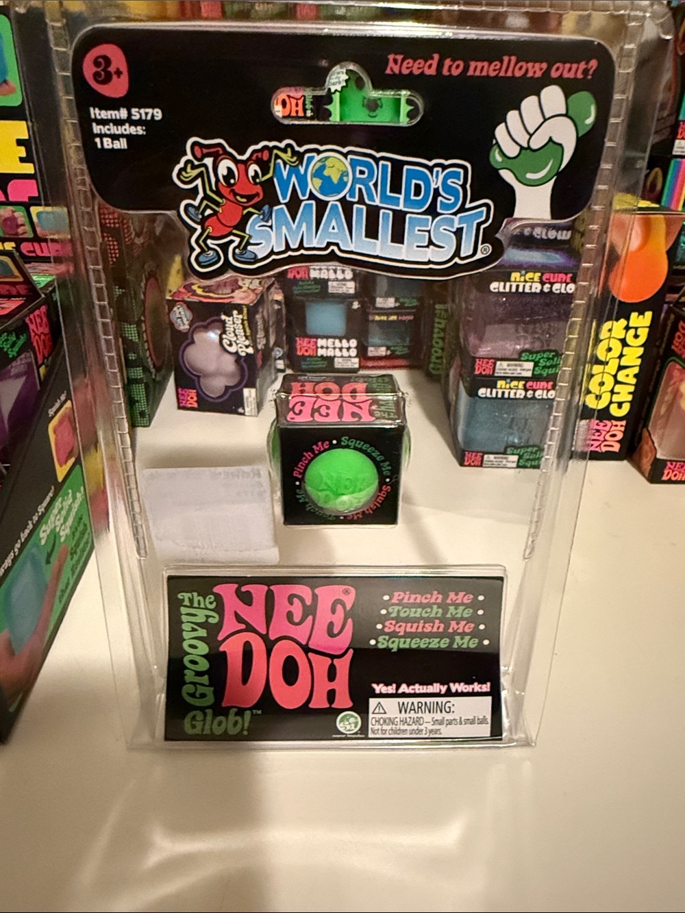 NeeDoh Worlds Smallest - Green Groovy Glob